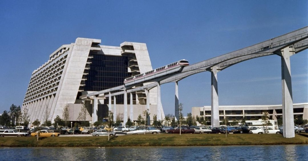 Complete Guide To Disney Hotels On The Monorail Includes Map   Contemporary Resort Monorail 1080x567 