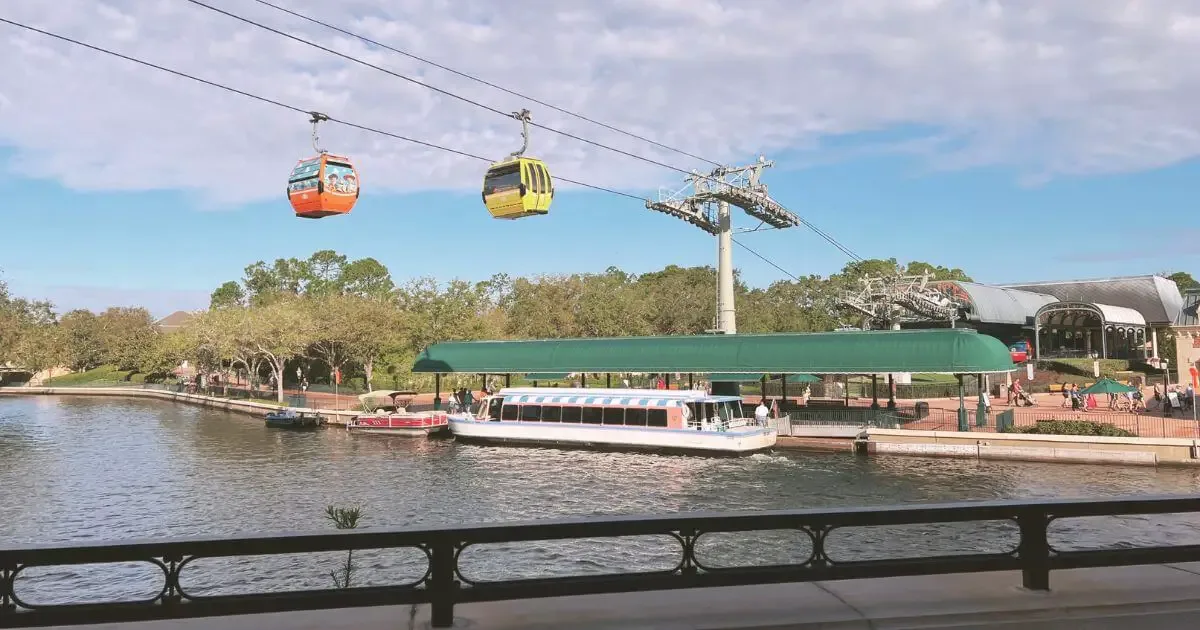 Photo of the Epcot International Gateway from the France pavilion.