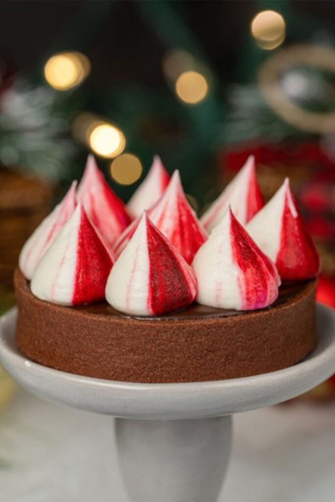 Photo of the Candy Cane Tart from Casey's Corner.